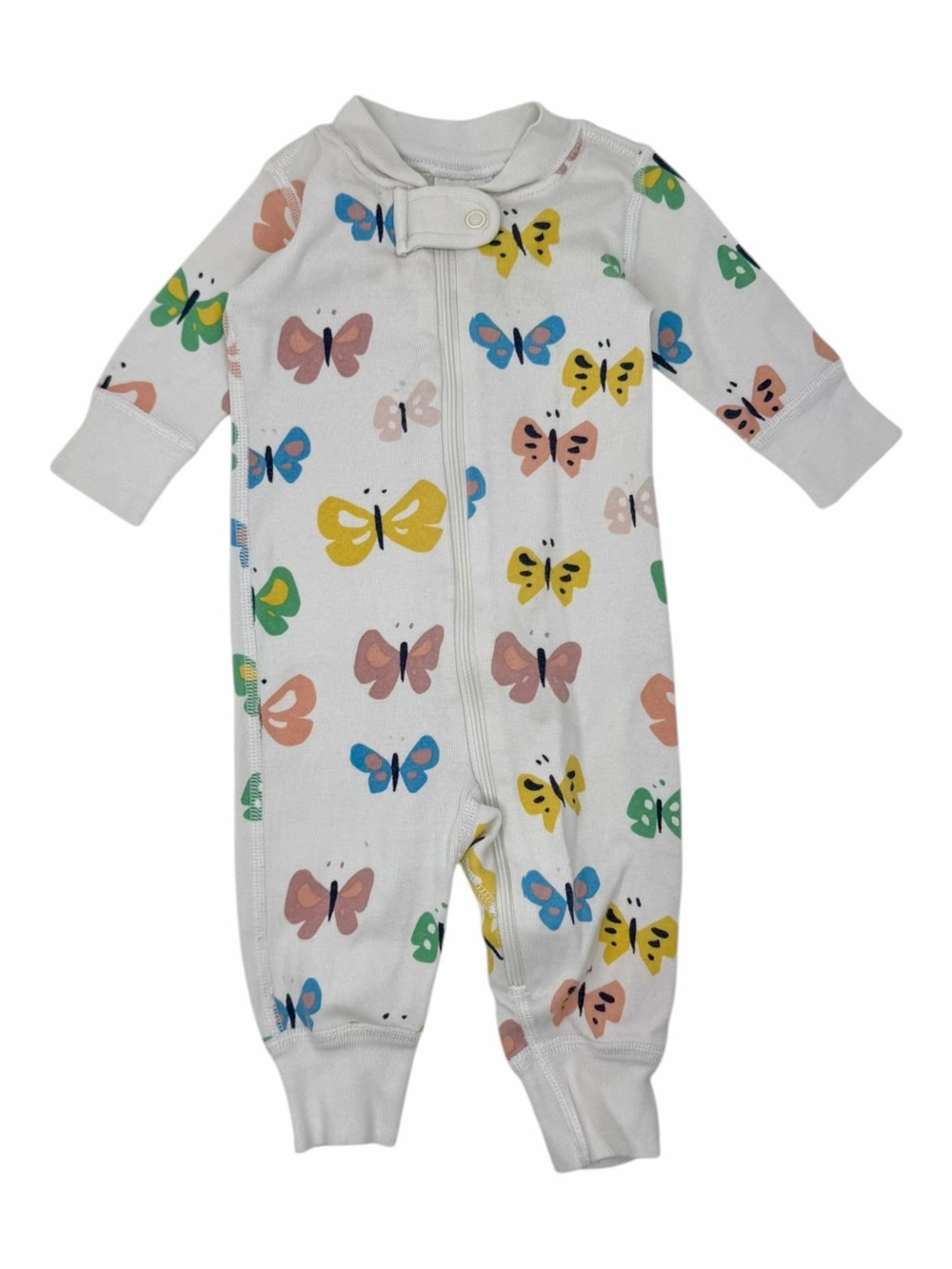 Hanna Andersson Baby Sleeper 0-3M Butterfly Print Organic Cotton Whimsical